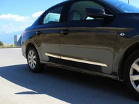 Молдинг дверний (4 шт, нерж) для Peugeot 301