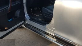 Бокові пороги Premium (2 шт., нерж.) Ø60 для Toyota Highlander 2008-2013 рр