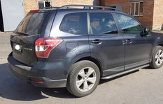 Бокові пороги Premium (2 шт., нерж.) Ø60 для Subaru Forester 2013-2018 рр