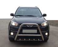 Кенгурятник WT009 (нерж) для Chery Tiggo 3