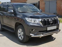 Передній захист ST014 (нерж) 60/42 мм для Toyota Land Cruiser Prado 150