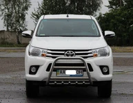 Кенгурятник QT006 (нерж.) для Toyota Hilux 2015- рр