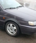 Накладки на арки (4 шт, чорні) для Volkswagen Passat B4 1993-1996 рр