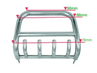 Кенгурятник QT006 (нерж.) для Toyota Land Cruiser Prado 120