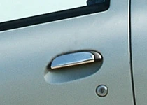 Накладки на ручки (4 шт, нерж) 2 шт, Carmos - Турецька сталь для Renault Megane I 1996-2004 рр