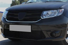 Накладка під решітку (1 шт, нерж.) для Dacia Sandero 2013-2020 рр
