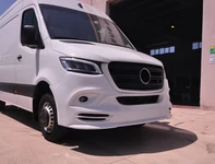 Накладка на передній бампер V3 (під фарбування) для Mercedes Sprinter W907/W910 2018- рр