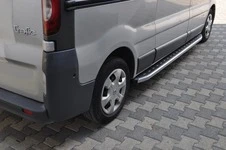 Бокові пороги Fullmond (2 шт., алюм.) Довга база для Opel Vivaro 2001-2015 рр
