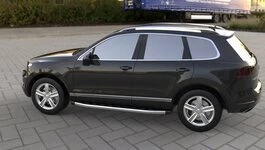 Бокові пороги Fullmond (2 шт., алюм) для Volkswagen Touareg 2010-2018 рр
