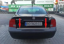 Кромка багажника SD 1996-2001 (нерж) для Volkswagen Passat B5 рр