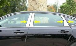 Накладки на дверні стійки (6 шт, нерж) для Volvo S90/V90 2016- рр