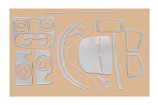 Накладки на панель Алюміній для Fiat Doblo I 2001-2005 рр