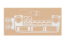 Накладки на панель (2004-2010) Алюміній для Renault Master рр