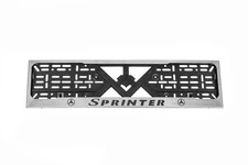 Рамка під номер хром (1 шт, нержавіюча сталь) для Mercedes Sprinter W907/W910 2018- рр