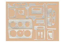 Пластикові накладки на панель (1995-1999) Алюміній для Opel Vectra B рр