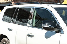 Повна окантовка вікон і на стійки (нерж) для Toyota Land Cruiser 200