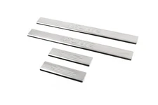 Накладки на пороги Carmos BLUE V3 (4 шт, нерж) для Hyundai Accent 2011-2017 рр