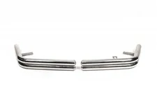 Задні захисні кути AK003-double (2 шт., нерж) для Volkswagen T5 Multivan 2003-2010 рр