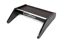 Полиця на панель (Чорна з червоною ниткою) для Volkswagen Crafter 2006-2016 рр