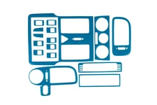 Накладки на панель 1999-2001 (синій колір) для Volkswagen Polo рр