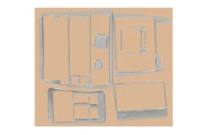 Накладки на панель (2005-2008) V2 Карбон для Daewoo Matiz рр