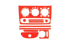 Накладки на панель (червоний колір) для Opel Corsa B 1996- рр