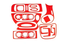 Накладки на панель 1999-2003 (червоний колір) для Renault Megane I рр