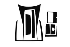 Накладки на панель (1999-2003) Чорний глянець для Opel Omega B рр