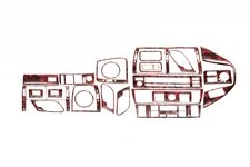 Накладки на панель V-1 Темне дерево для BMW X5 E-53 1999-2006 рр