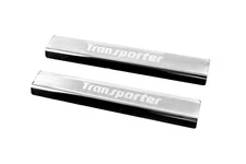 Накладки на пороги Carmos V3 (2 шт, нерж) для Volkswagen T5 Transporter 2003-2010 рр