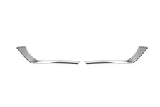 Накладки на противотуманки 2018-2025 (2 шт., нерж) Carmos - Турецька сталь для Ford Custom рр