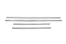 Молдинг дверний (4 шт, нерж) Carmos - Турецька сталь для Volkswagen Bora 1998-2004 рр