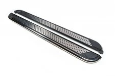 Бокові пороги Maydos V2 (2 шт., Алюміній -2025 нерж) для Mini Countryman R60 2010-2017 рр