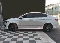 Бокові пороги (під фарбування) для Fiat Tipo 2016- рр