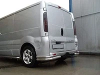 Задні куточки AK003-Подвійний (нерж) для Renault Trafic 2001-2015 рр