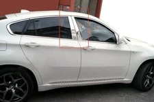 Молдинги на дверні стійки (нерж.) для BMW X6 E-71 2008-2014 рр