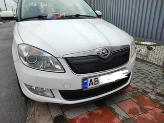 Зимова накладка на решітку (2010-2025, верхня) Глянцева для Skoda Roomster рр