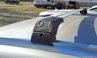 Перемички на рейлінги без ключа (2 шт) Сірий для Kia Sportage 1994-2004 рр