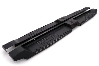 Боковые пороги Dakar V2 без LED (2 шт, металл) для Isuzu D-Max 2019- рр