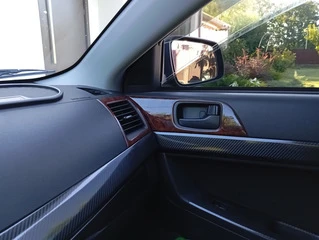 Накладки на панель (Meric) Титан для Mitsubishi Lancer X 2008- рр