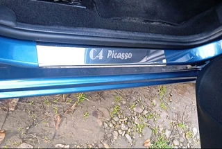 Накладки на пороги Carmos (4шт, нерж.) для Citroen C-4 Picasso 2006-2013 рр
