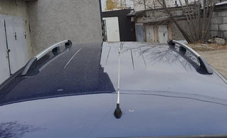 Рейлінги Хром Пластикові ніжки для Fiat Doblo I 2001-2005 рр