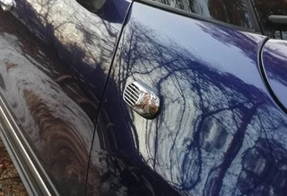 Решітка на повторювач Овал (2 шт, ABS) для Hyundai Sonata EF 1998-2004