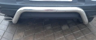 Задній захист AK007 (нерж) для Renault Kadjar