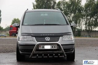 Кенгурятник WT004 (нерж) 60 мм для Volkswagen Sharan 1995-2010 рр
