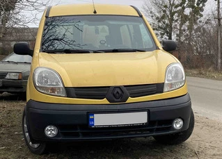 Зимова решітка верхня (2003-2008) Матова для Renault Kangoo рр