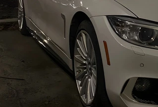 Бокові пороги EuroCap (чорна) для BMW 4 серія F-32 2012-2020 рр