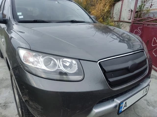 Зимова решітка 2005-2010 (верхня) Матова для Hyundai Santa Fe 2 рр
