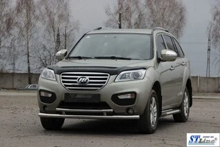 Передній захист ST014 (нерж) 60/42 мм для Lifan X60