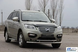 Передній захист ST014 (нерж) 60/42 мм для Lifan X60